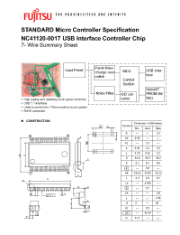 Datasheet NC41120-0017 manufacturer Fujitsu