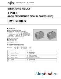 Datasheet UM1L-1.5W-K manufacturer Fujitsu
