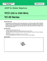 Datasheet VC-2R5A50-0991 manufacturer Fujitsu