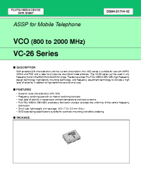 Datasheet VC-2R8A26-1065 manufacturer Fujitsu