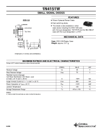 Datasheet 1N4151W manufacturer General Semiconductor