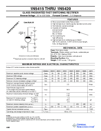 Datasheet 1N5415 manufacturer General Semiconductor