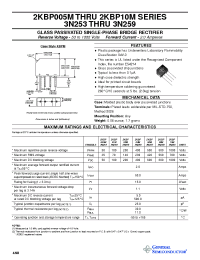 Datasheet 2KBP005 manufacturer General Semiconductor