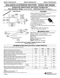 Datasheet AS3024 manufacturer General Semiconductor