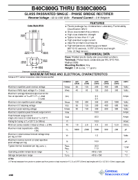 Datasheet B250C800G manufacturer General Semiconductor