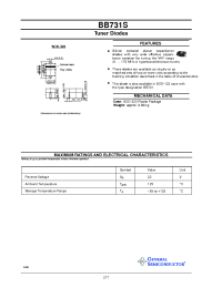 Datasheet BB731S manufacturer General Semiconductor
