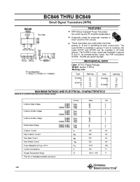 Datasheet BC847 manufacturer General Semiconductor