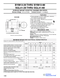 Datasheet BYM13-20 manufacturer General Semiconductor