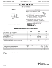 Datasheet BZV55-F3V9 manufacturer General Semiconductor