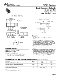 Datasheet DZ23-C8V2 manufacturer General Semiconductor