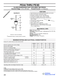 Datasheet FE3A manufacturer General Semiconductor