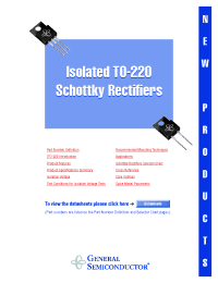 Datasheet ISOLATEDTO-220 manufacturer General Semiconductor