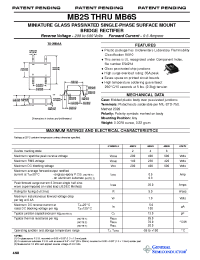 Datasheet MB6S manufacturer General Semiconductor