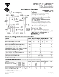 Datasheet MBR3035PT...MBR3060PT manufacturer General Semiconductor