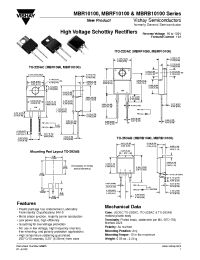Datasheet MBRF1090...MBRF10100 manufacturer General Semiconductor