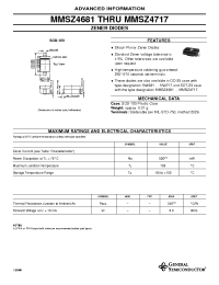 Datasheet MMSZ4681 manufacturer General Semiconductor
