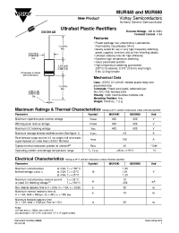 Datasheet MUR440ANDMUR460 manufacturer General Semiconductor