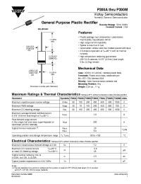 Datasheet P300A...P300M manufacturer General Semiconductor