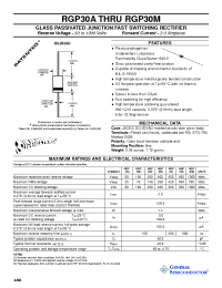 Datasheet RGP30A manufacturer General Semiconductor