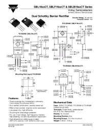 Datasheet SBL1630CTandSBL1640CT manufacturer General Semiconductor