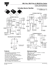 Datasheet SBLB1030andSBLB1040 manufacturer General Semiconductor