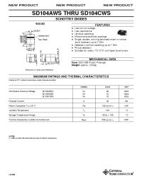 Datasheet SD104AWS manufacturer General Semiconductor