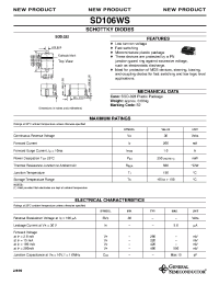 Datasheet SD106WS manufacturer General Semiconductor