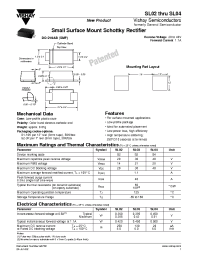 Datasheet SL02...SL04 manufacturer General Semiconductor