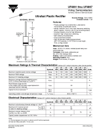 Datasheet UF4001...UF4007 manufacturer General Semiconductor