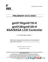 Datasheet gm5120 manufacturer Genesis Microchip