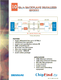 Datasheet GN2001 manufacturer Gennum
