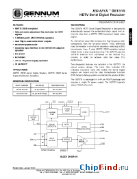 Datasheet GS1515-CTM manufacturer Gennum