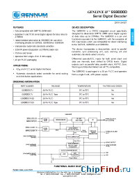 Datasheet GS9000DCPJE3 manufacturer Gennum