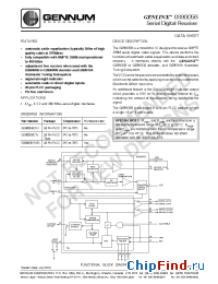 Datasheet GS9005BCTJ manufacturer Gennum