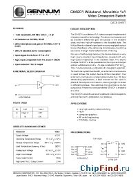 Datasheet GX4201-CKA manufacturer Gennum