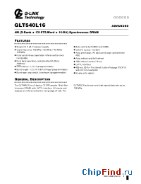 Datasheet GLT540L16-10TC manufacturer G-Link