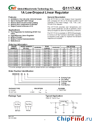 Datasheet G1117-25T63U manufacturer GMT