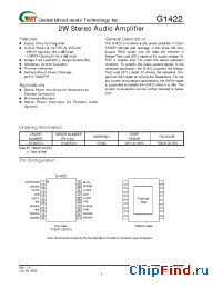 Datasheet G1422F2U manufacturer GMT