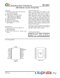 Datasheet G1431F2U manufacturer GMT