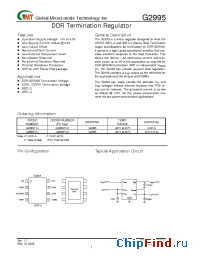 Datasheet G2995F1UF manufacturer GMT