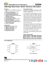 Datasheet G525A1 manufacturer GMT
