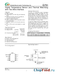 Datasheet G751-2 manufacturer GMT