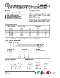 Datasheet G911T26D manufacturer GMT