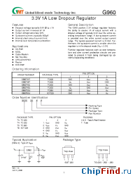 Datasheet G960T63U manufacturer GMT