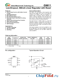 Datasheet G9611 manufacturer GMT