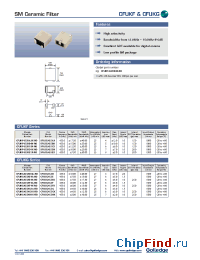 Datasheet CFUKF455KA2X-R0 manufacturer Golledge