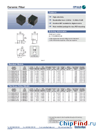 Datasheet CFULB455KG1A-B0 manufacturer Golledge