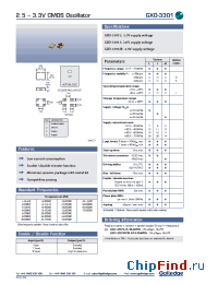 Datasheet GXO-3301BI manufacturer Golledge