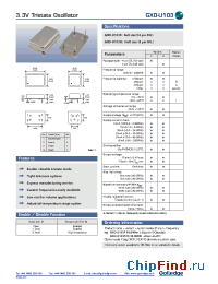 Datasheet GXO-U103F manufacturer Golledge