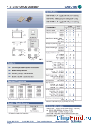 Datasheet GXO-U109 manufacturer Golledge
